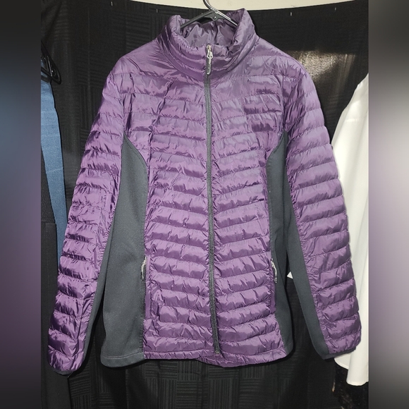 32 Degrees Women's Purple and Gray Puffer Jacket - Picture 1 of 7